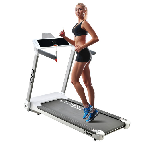 Беговая дорожка  Cornix Tina White/Grey - фото №5